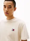Tommy Hilfiger TJM REG BADGE TEE EX, ACG Krem Erkek T-Shirt & Polo