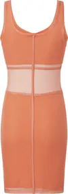 Calvin Klein MESH TANK DRESS Kadın Turuncu Elbise