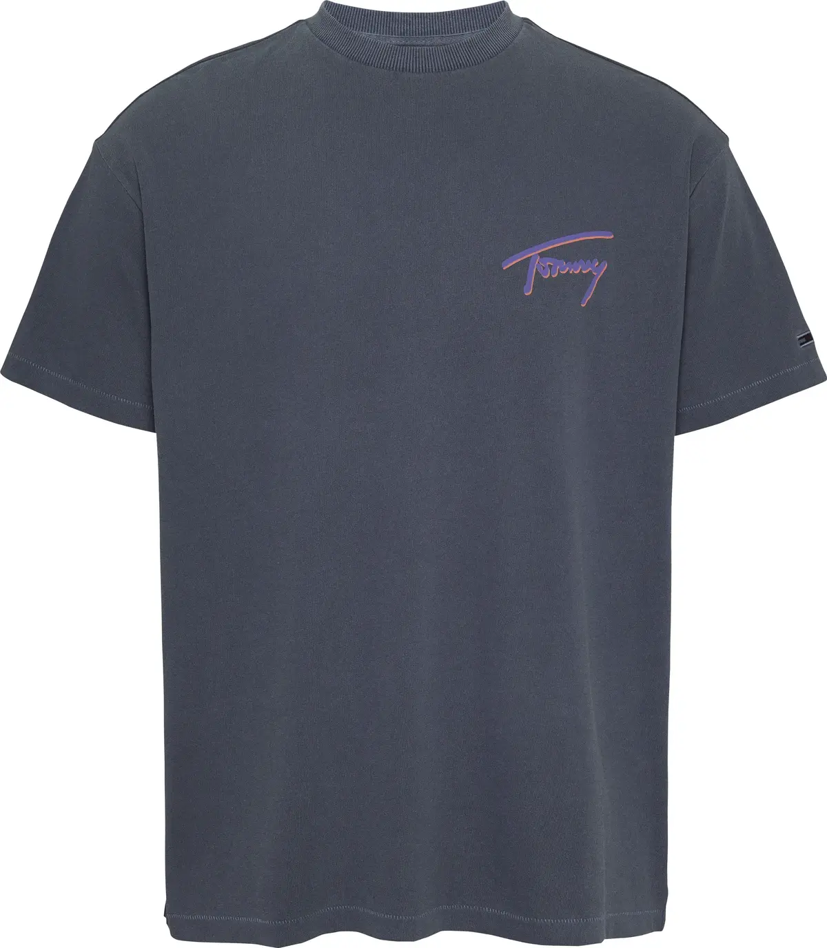 Tommy Hilfiger TJM RLX FADED GRAPHI, C1G Lacivert Erkek T-Shirt & Polo