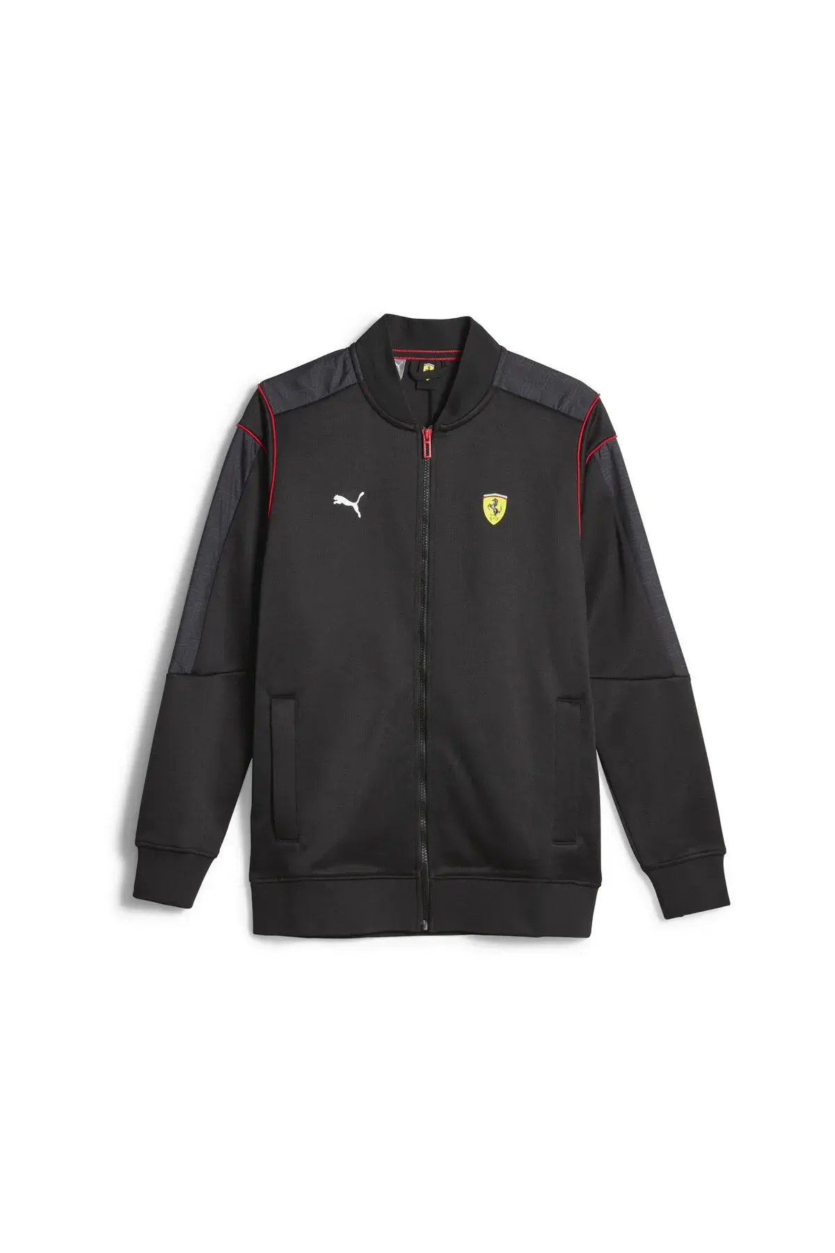 Puma Ferrari Race MT7 Track Jacket Siyah Erkek Fermuarlı Sweatshirt