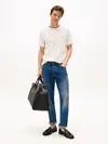 Tommy Hilfiger COTTON MODAL TEE, Z00 Erkek Beyaz T-Shirt