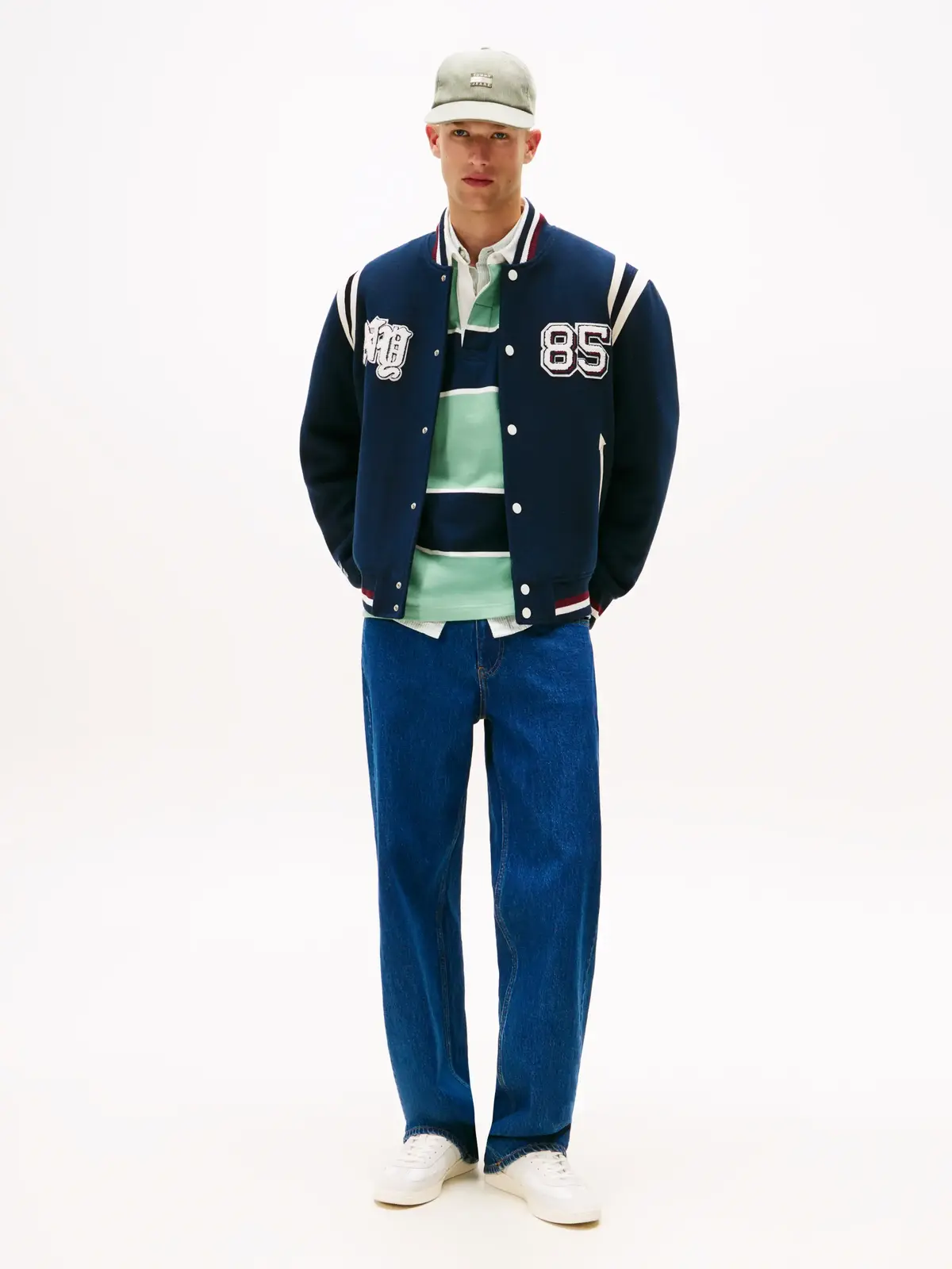 Tommy Hilfiger TJM BEST VARSITY JAC Lacivert Erkek Kolej Montu