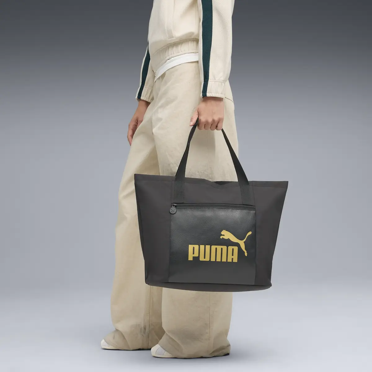 Puma CAMPUS Shopper Siyah Kadın Omuz Çantası