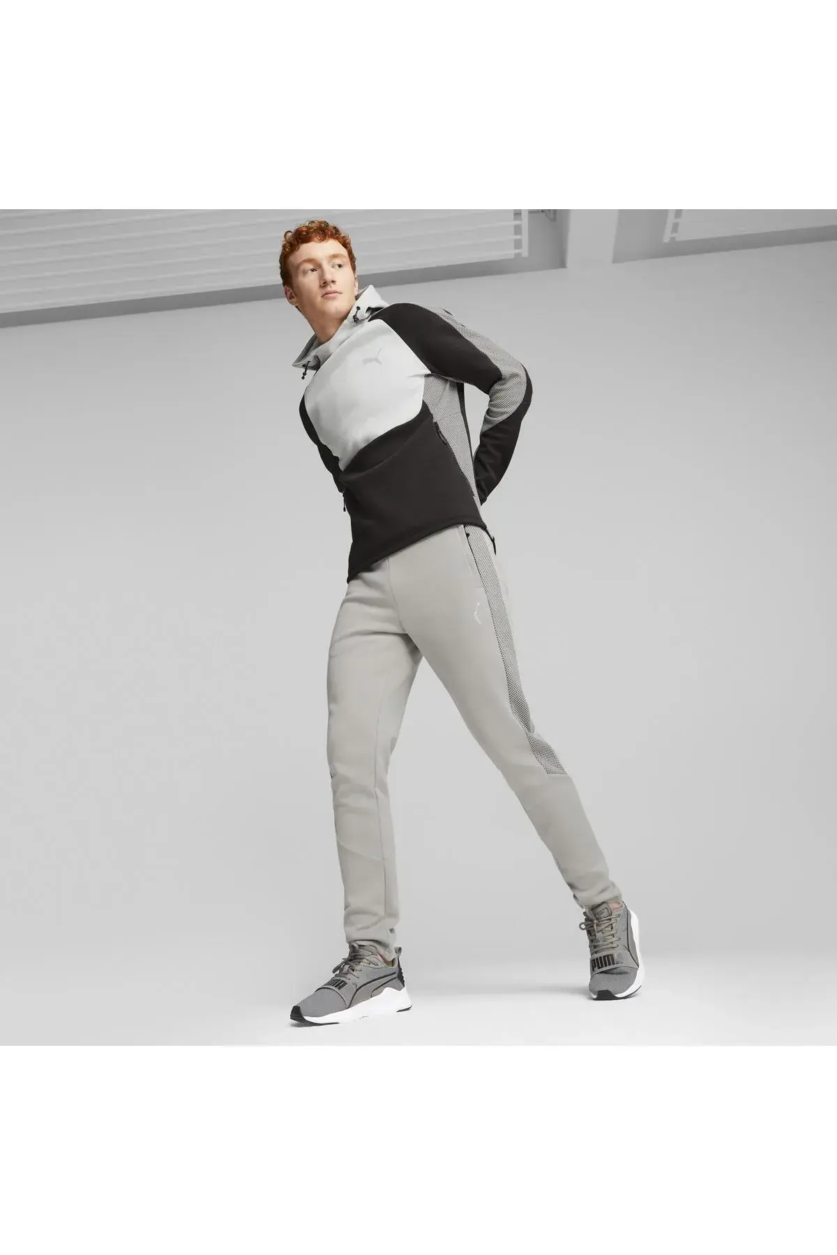 Puma EVOSTRIPE Pants DK Gri Erkek Eşofman Altı
