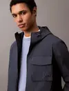 Calvin Klein AIR WEIGHT HOODED JA, 6WZ Gri Erkek Ceket