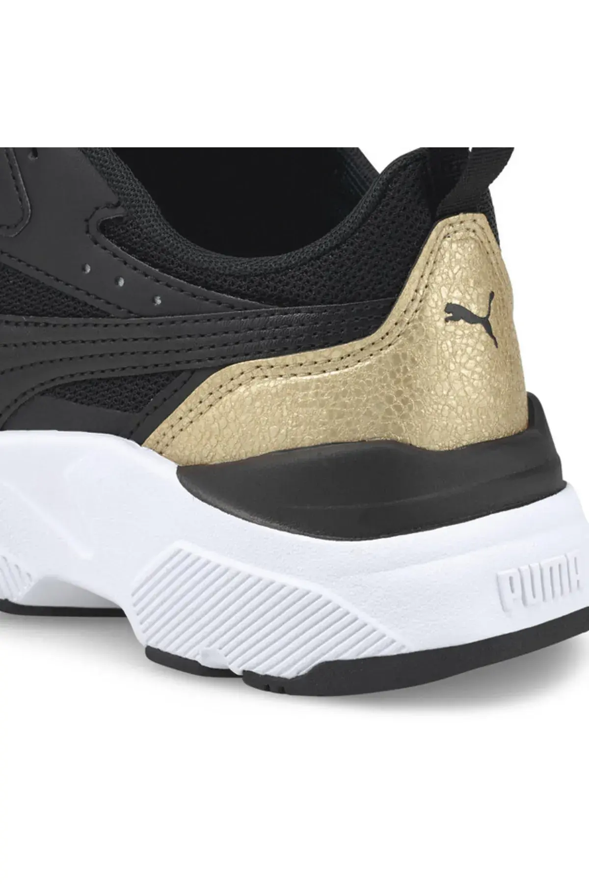 Puma Cassia Distressed Siyah Kadın Günlük Spor Ayakkabı