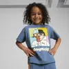 Puma X PLAYMOBIL Graphic Tee Mavi Erkek T-Shirt & Polo