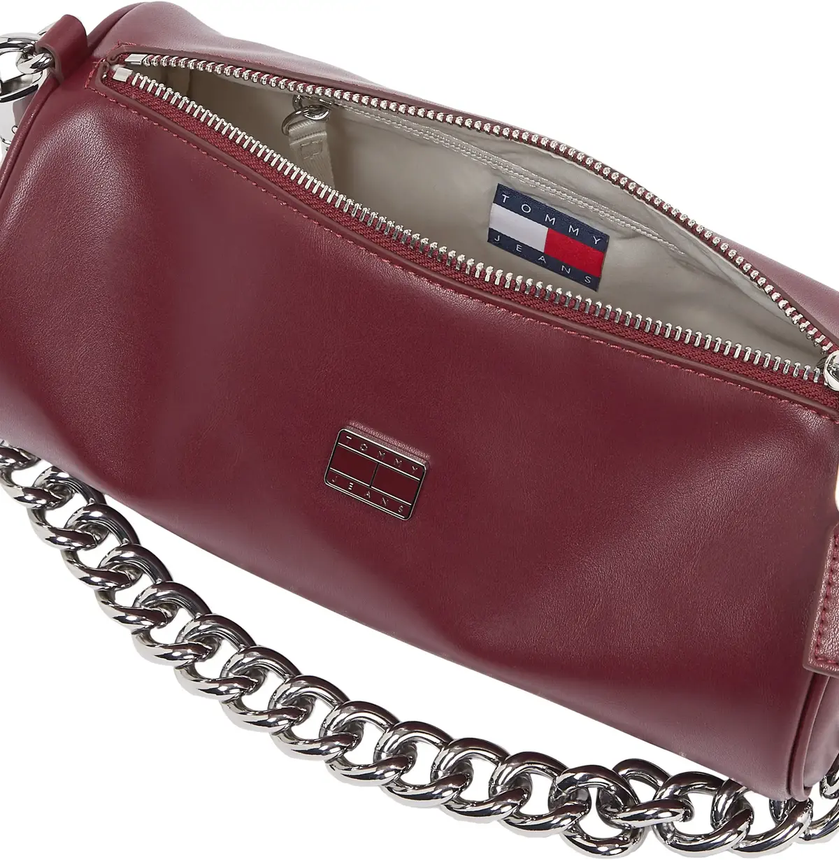 Tommy Hilfiger TJW CHAIN SHOULDER B, XIU Bordo Kadın Çanta & Cüzdan