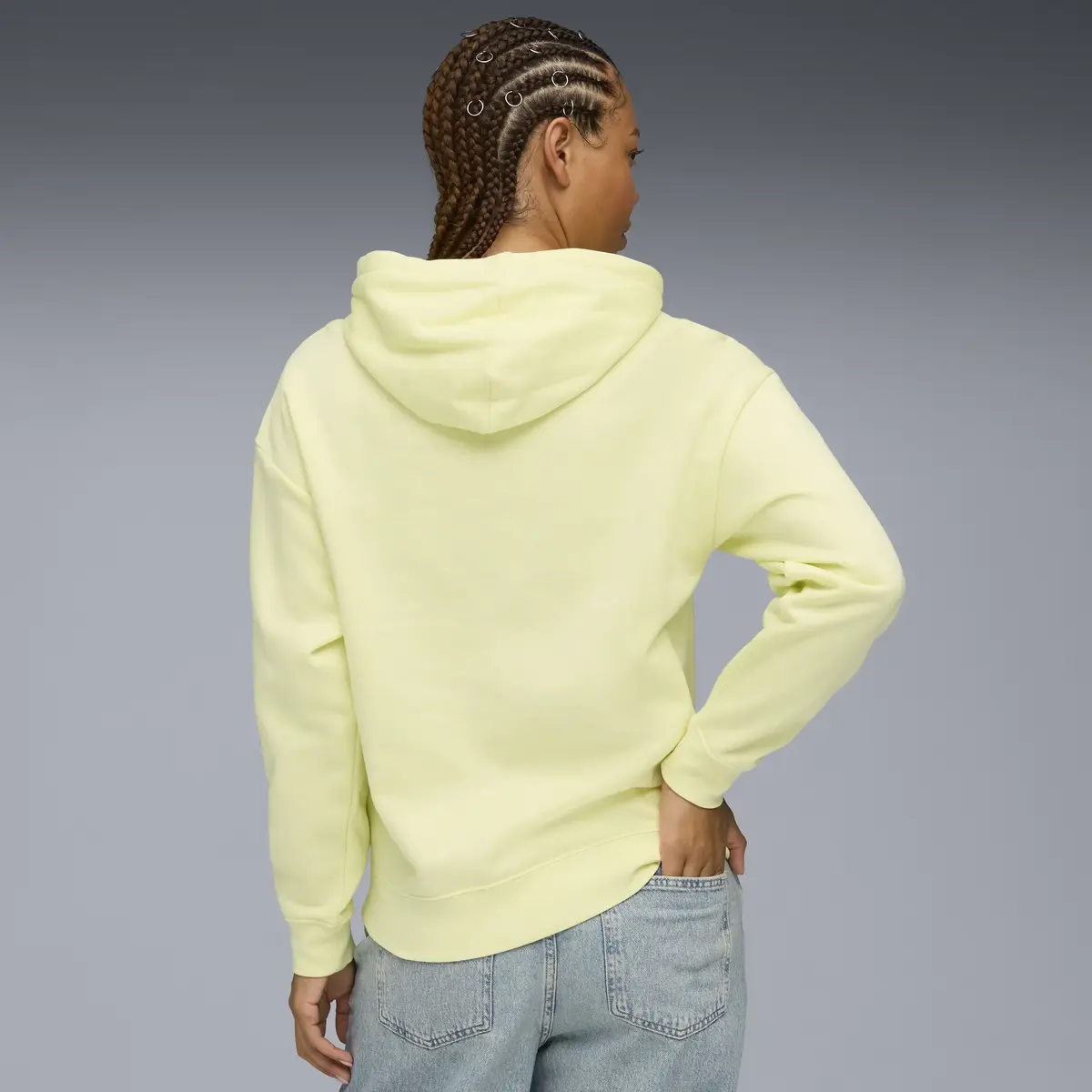 Puma ESS Small No. 1 Logo Hoodie Sarı Kadın Hoodie
