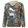 Puma T7 Vacay Queen Aop Siyah Çocuk Sweatshirt