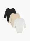 Calvin Klein BODIES LS 3 GIFTPACK Bebek Beyaz Zıbın