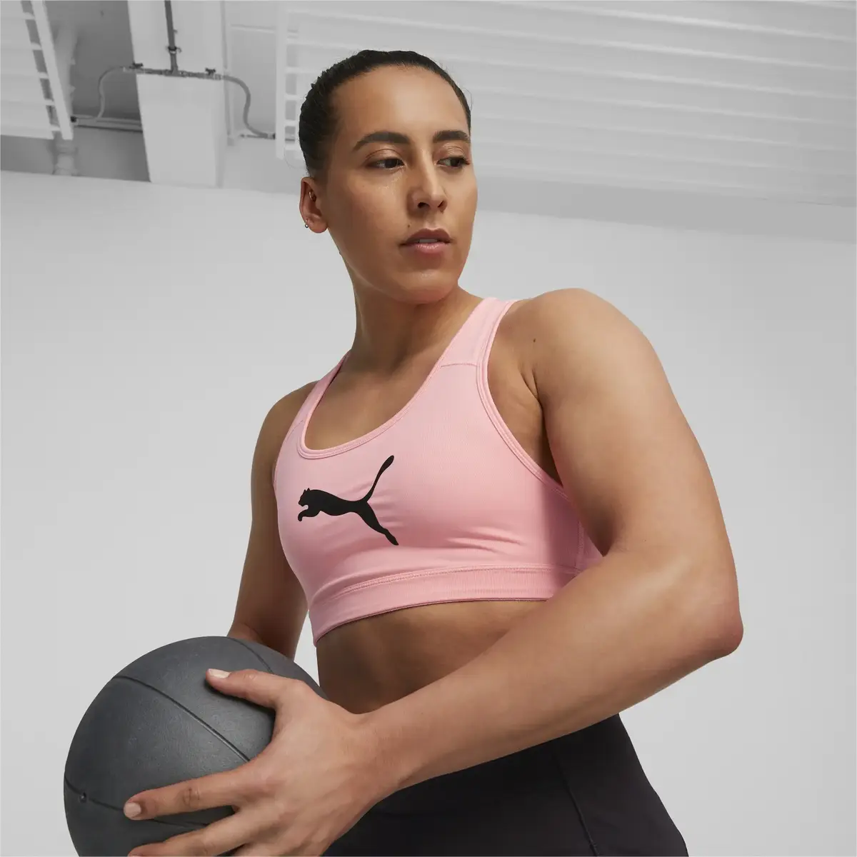 Puma Mid Impact 4Keeps Bra Pembe Kadın Spor Sütyeni/Bra