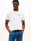 Tommy Hilfiger HILFIGER STACK TEE, YBR Beyaz Erkek T-Shirt