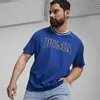 Puma SQUAD Big Graphic Tee Mavi Erkek T-Shirt