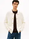 Tommy Hilfiger DC BUTTON UP CARDIGA, Z00 Krem Erkek Hırka