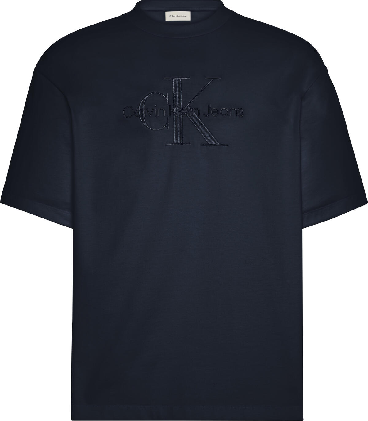 Calvin Klein SS HI LOW EMB 16S JERSEY CN TEE Mavi Erkek T-Shirt Calvin Klein SS HI LOW EMB 16S JERSEY CN TEE Mavi Erkek T-Shirt