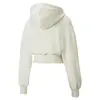 Puma Classics Crop Hoodie TR Bej Kadın Sweatshirt