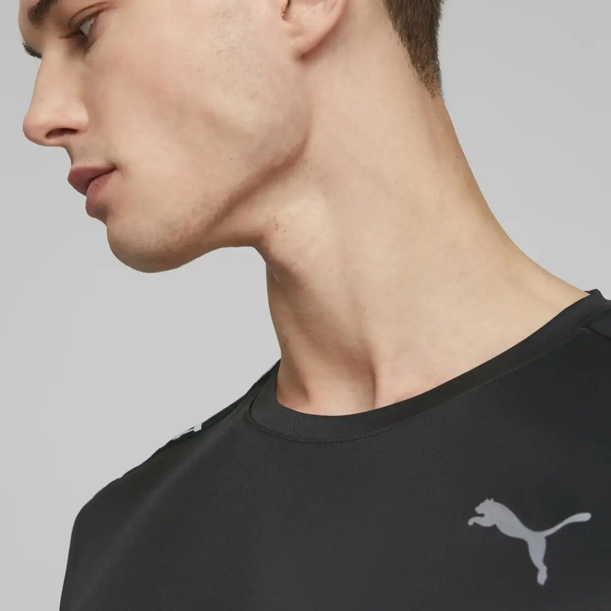 Puma FIT TAPED TEE Siyah Erkek/Unisex Koşu ve Performans T-Shirt