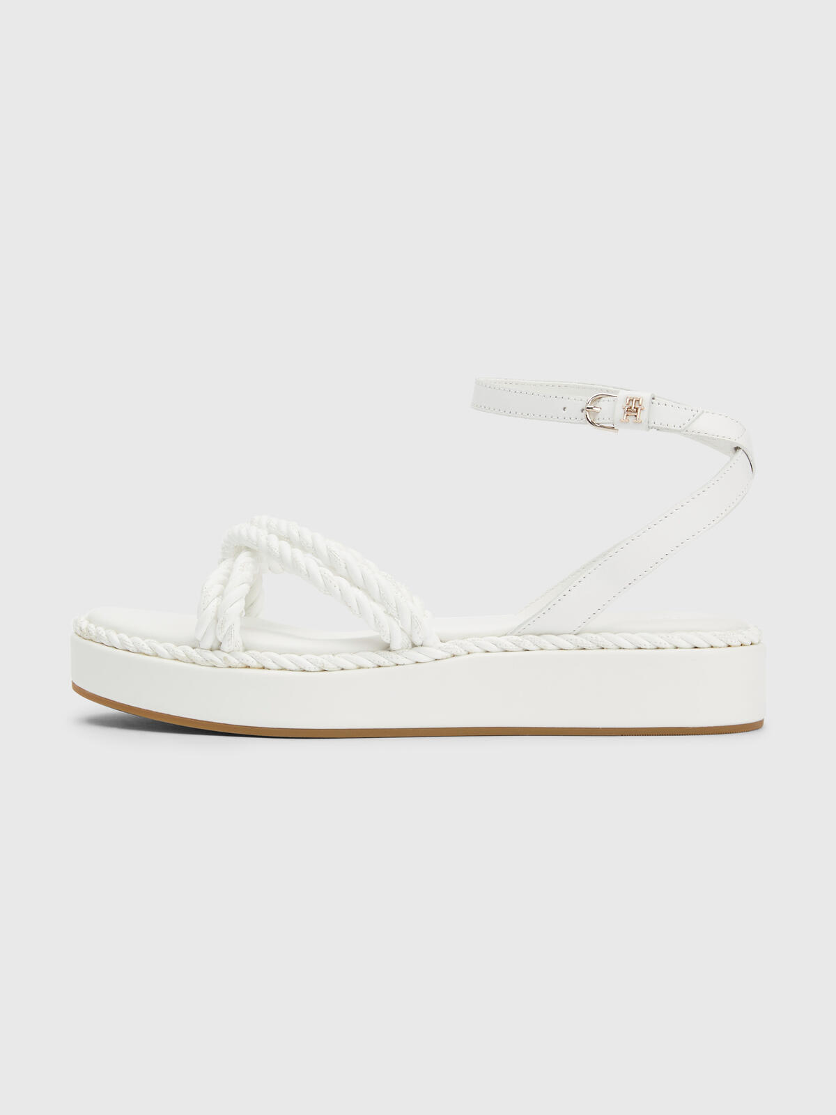 Tommy Hilfiger EAST COASTAL LEATHER Kadın Beyaz Sandalet