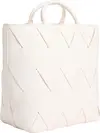 Calvin Klein CK WOVEN MEDIUM TOTE, 67U Krem Kadın Çanta