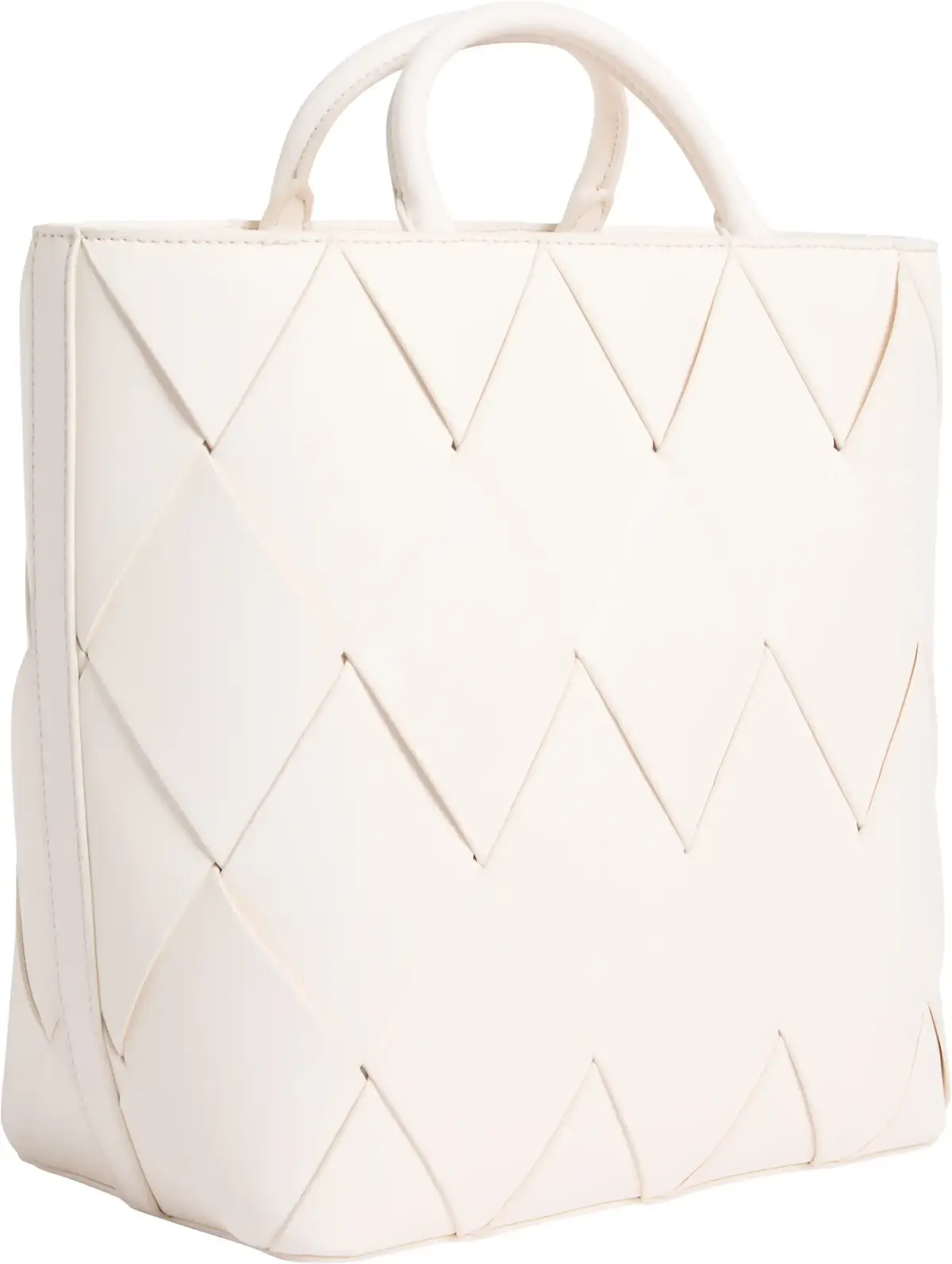 Calvin Klein CK WOVEN MEDIUM TOTE, 67U Krem Kadın Çanta