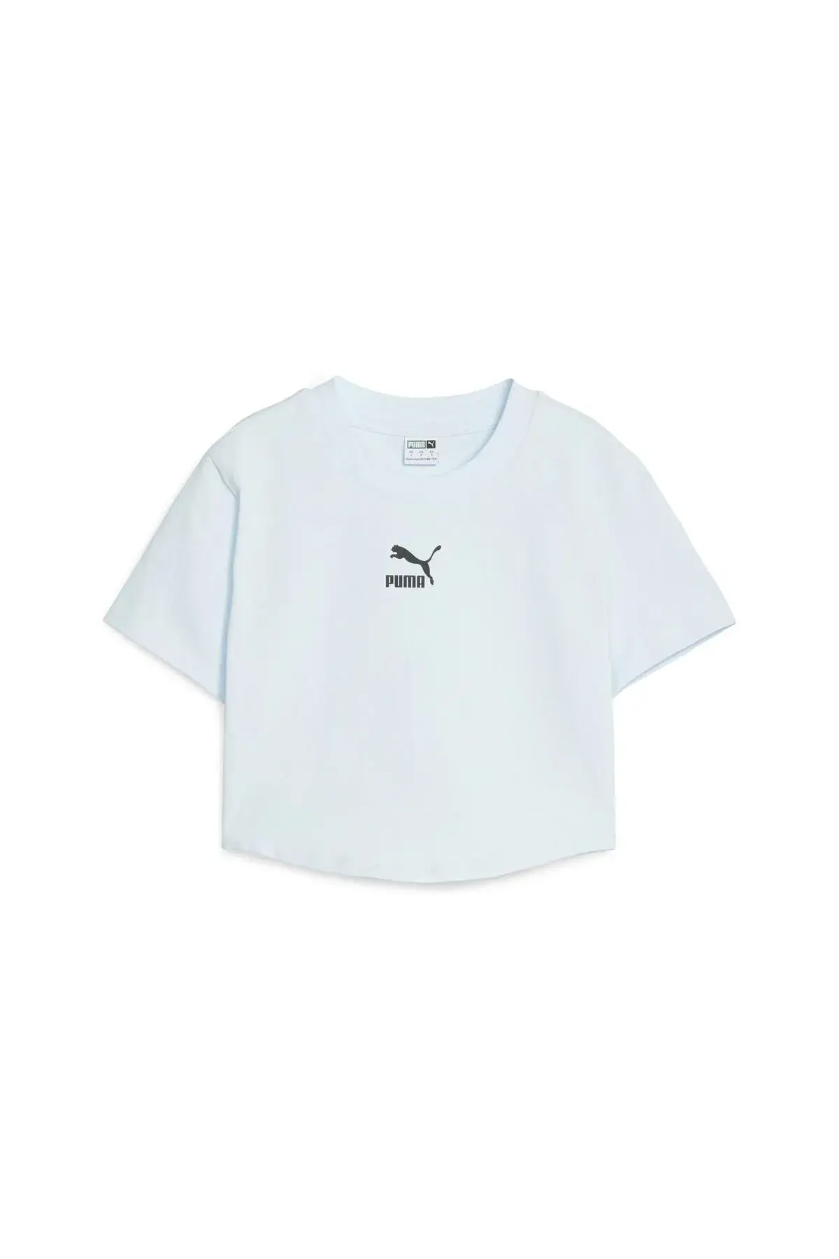 Puma DARE TO Cropped Slim Tee Buz Mavisi Kadın T-Shirt