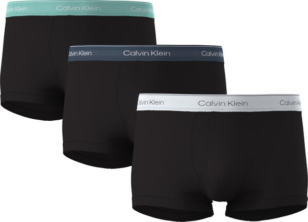 Calvin Klein RELAXED DART TRUNK 3PK Siyah Erkek Boxer