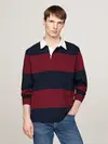 Tommy Hilfiger GIFTING RUGBY Erkek Bordo Polo Sweatshirt