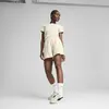 Puma ESS ELEVATED Shorts Bej Kadın Yüksek Bel Şort