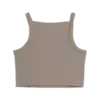 PUMA ESS Ribbed Crop Top Bej Kadın T-Shirt