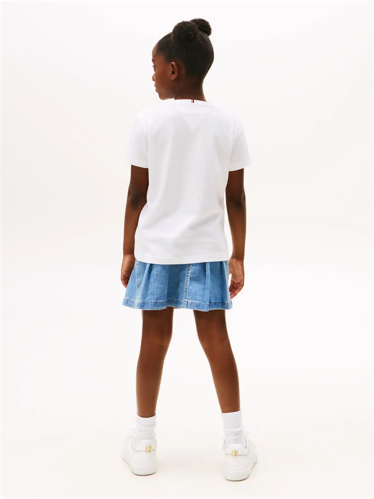 Tommy Hilfiger VARSITY TEE SS, YBR Beyaz Kız Çocuk T-Shirt & Polo