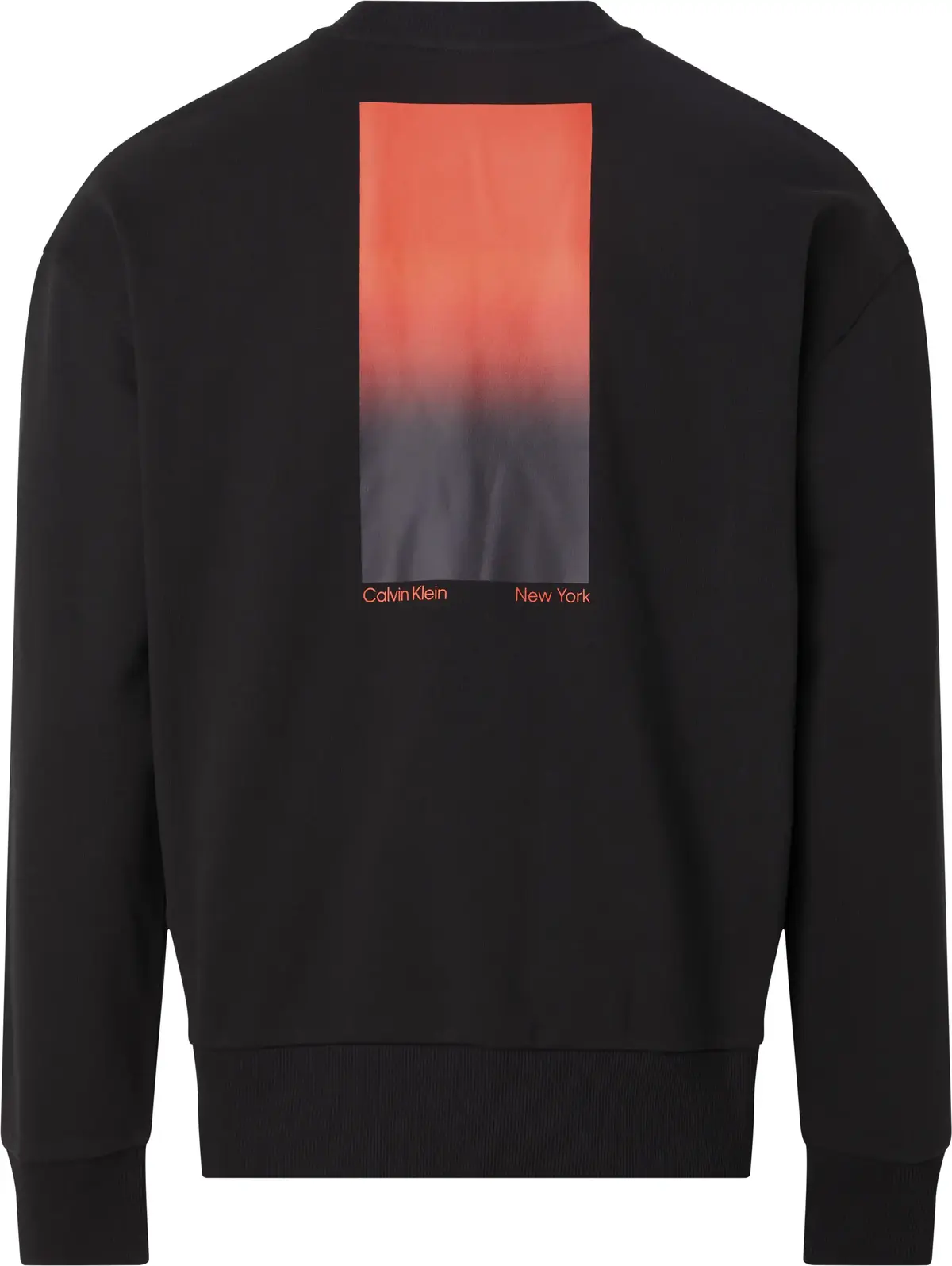 Calvin Klein OMBRE PRINT SWEATSHI Erkek Siyah Sweatshirt