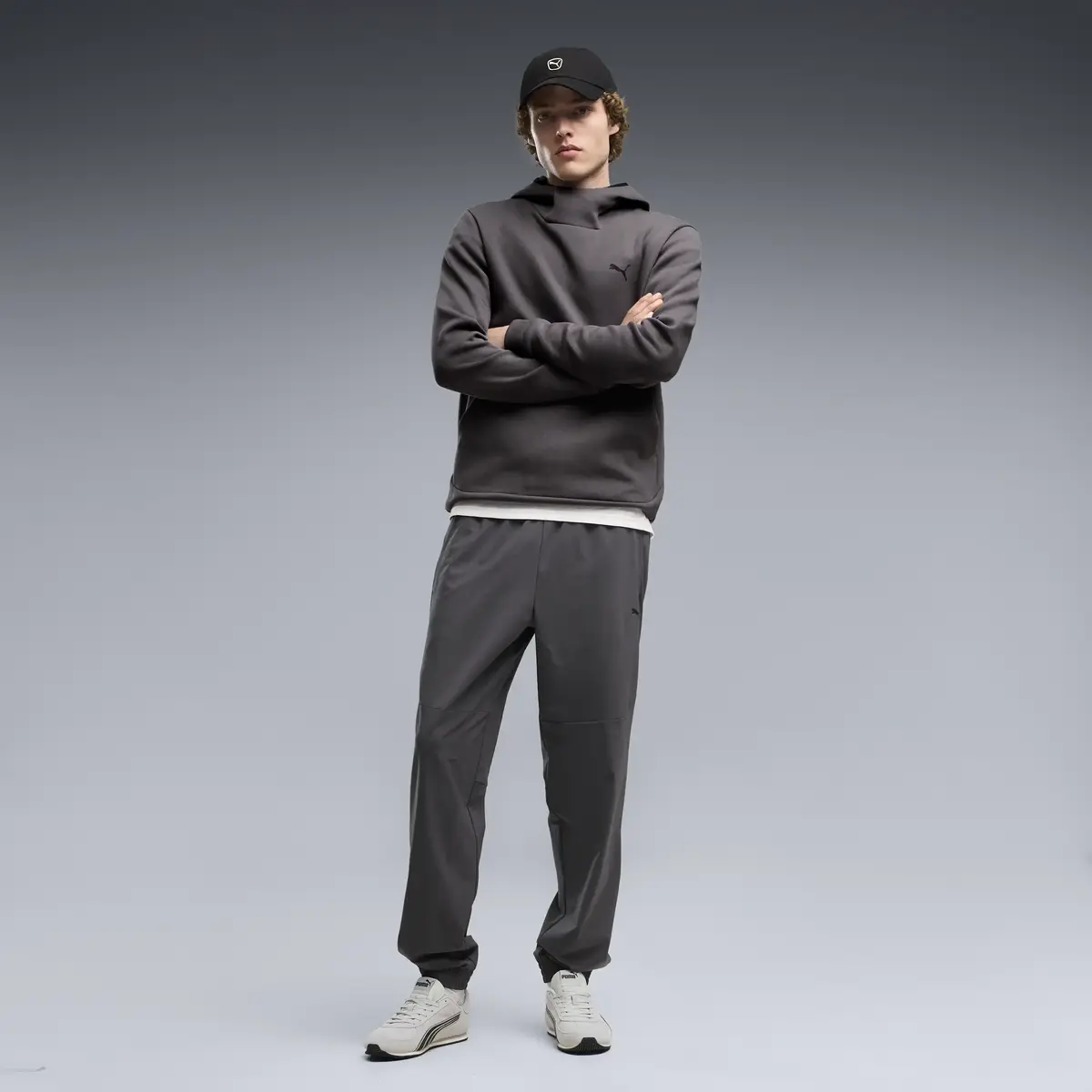 PUMA PUMATECH Woven Pants Gri Erkek Eşofman Altı
