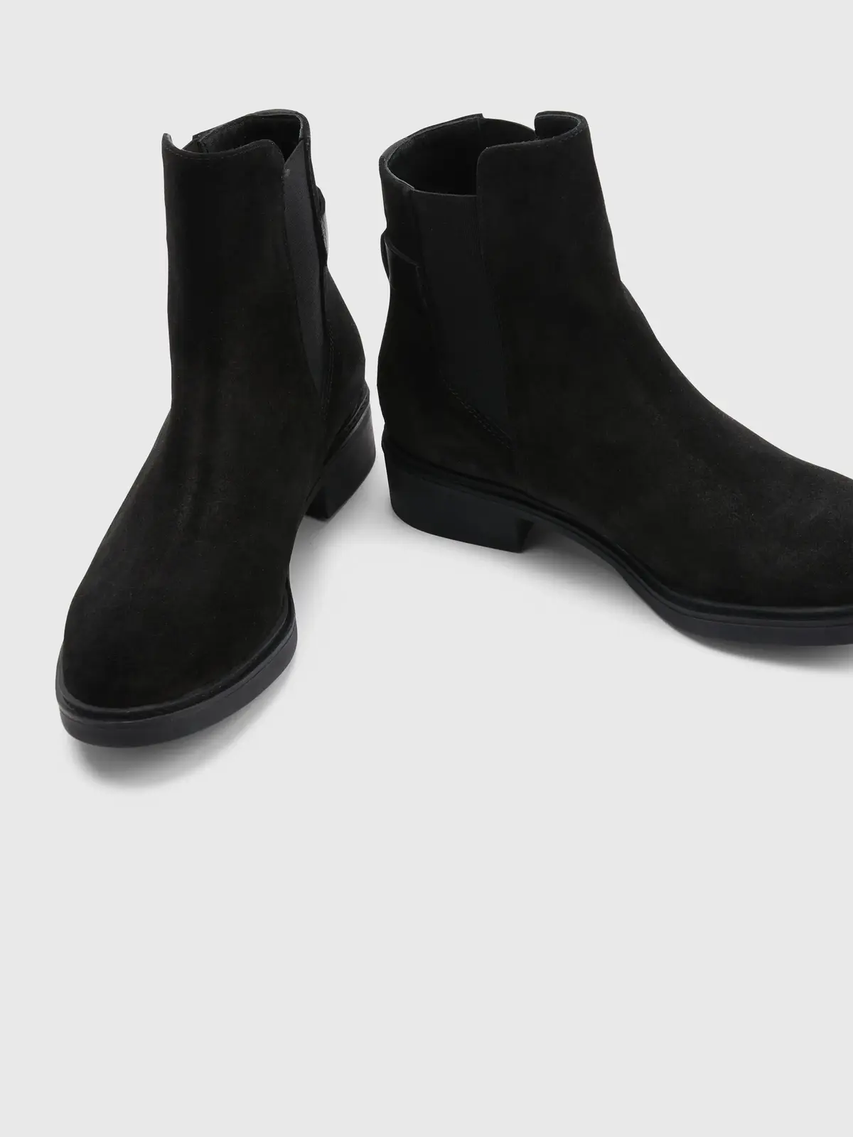 Tommy Hilfiger TH SUEDE FLAT BOOT Kadın Siyah Bot