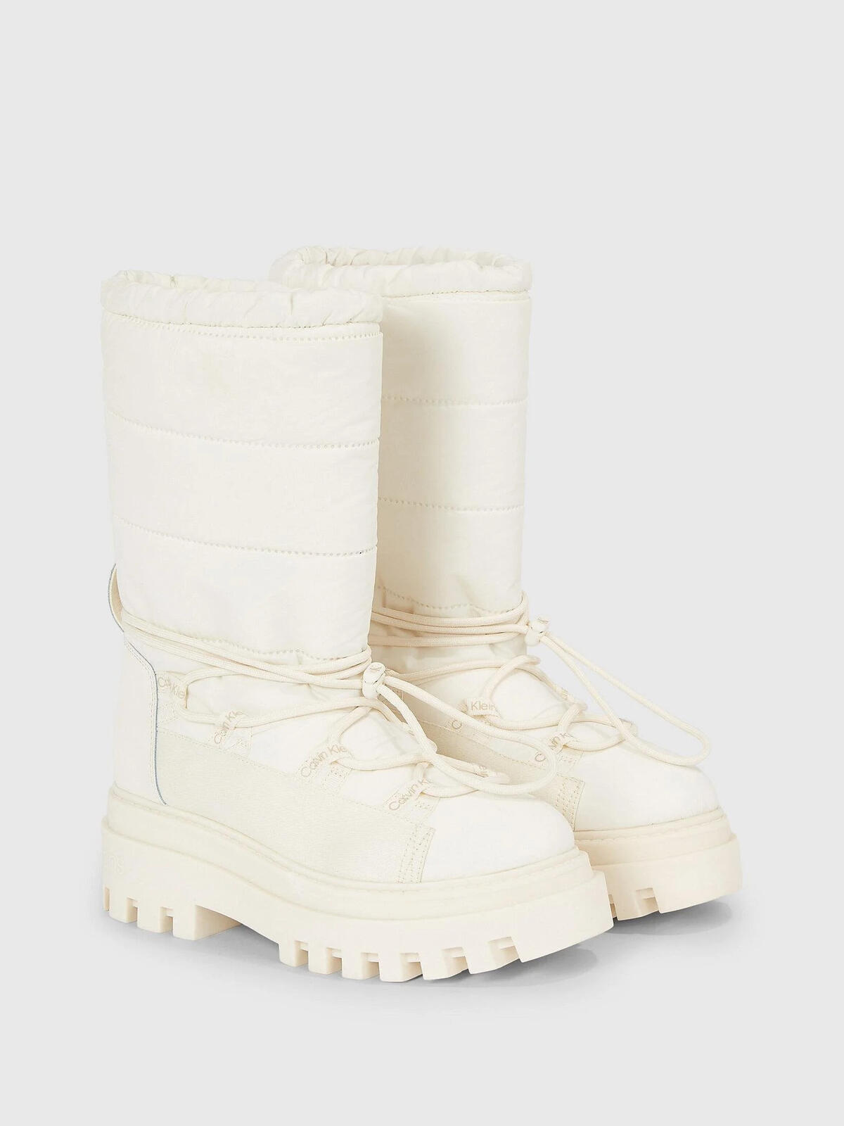 Calvin Klein FLATFORM SNOW BOOT N Kadın Krem Bot