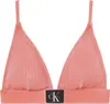 Calvin Klein TRIANGLE FIXED-RP Kadın Kırmızı Bikini Üstü