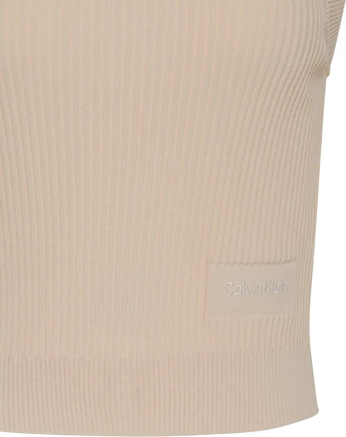 Calvin Klein A- Viscose Nylon Crew Neck Vest Pembe Kadın Kazak