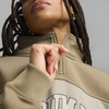 Puma PUMA SQUAD Half-Zip FL Bej Kadın Sweatshirt