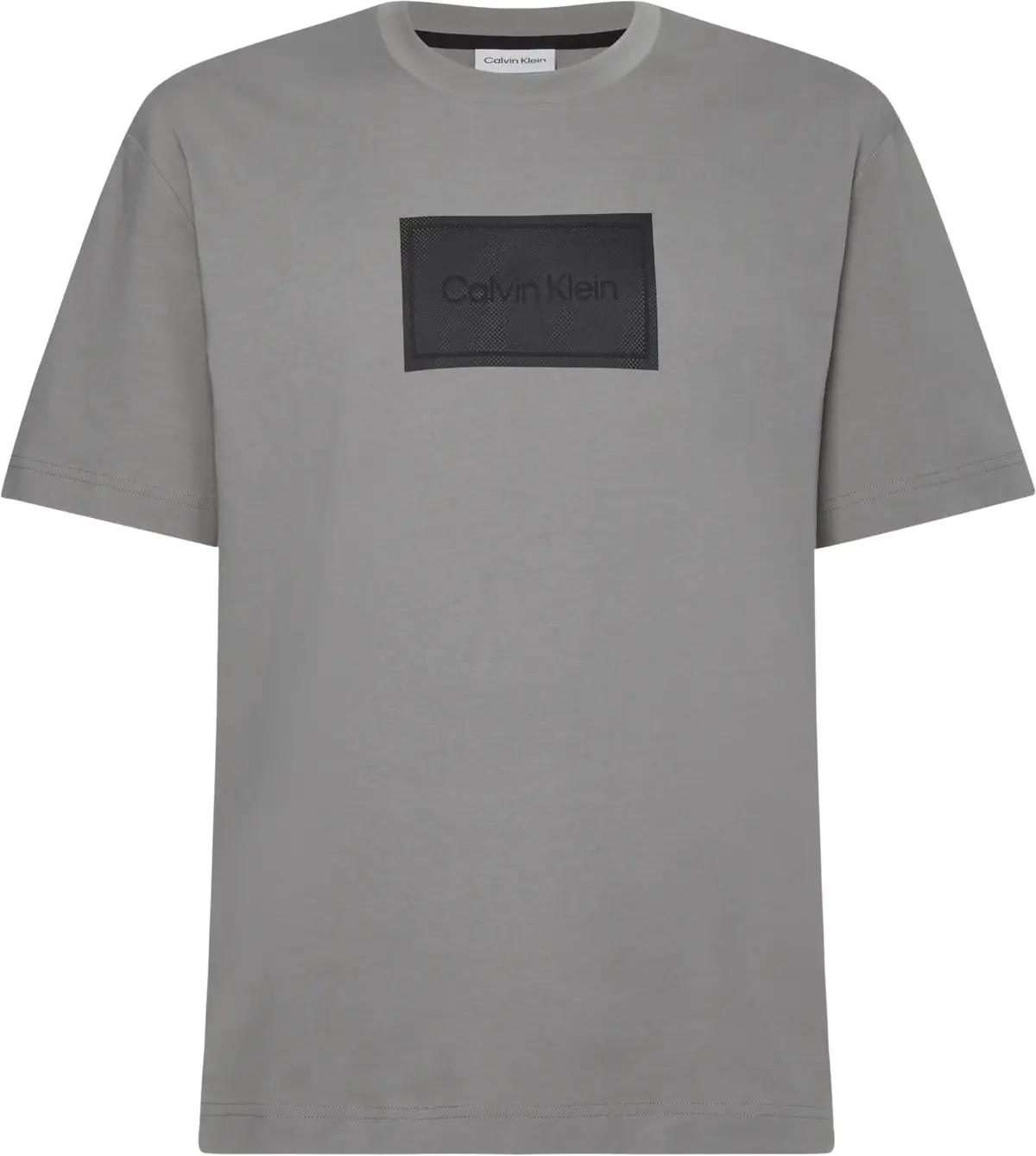 Calvin Klein TEXTURED LOGO BOX C Erkek Gri T-Shirt