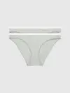 Calvin Klein BIKINI 2PK Kadın Gri Bkini Külot Set