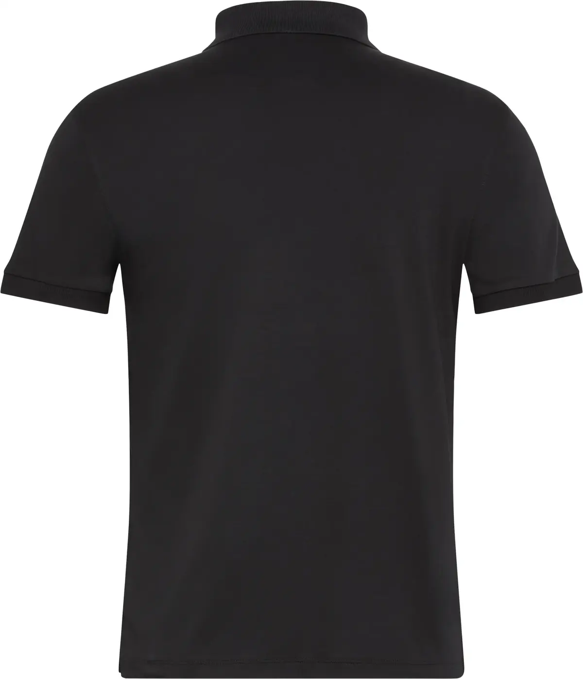 Calvin Klein SS SLIM SUPIMA ZIP POLO Erkek Siyah Polo T-Shirt