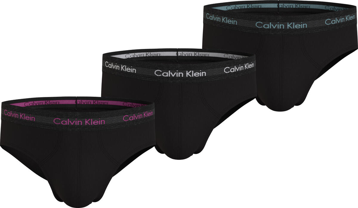 Calvin Klein HIP BRIEF 3PK Erkek Siyah Slip Set