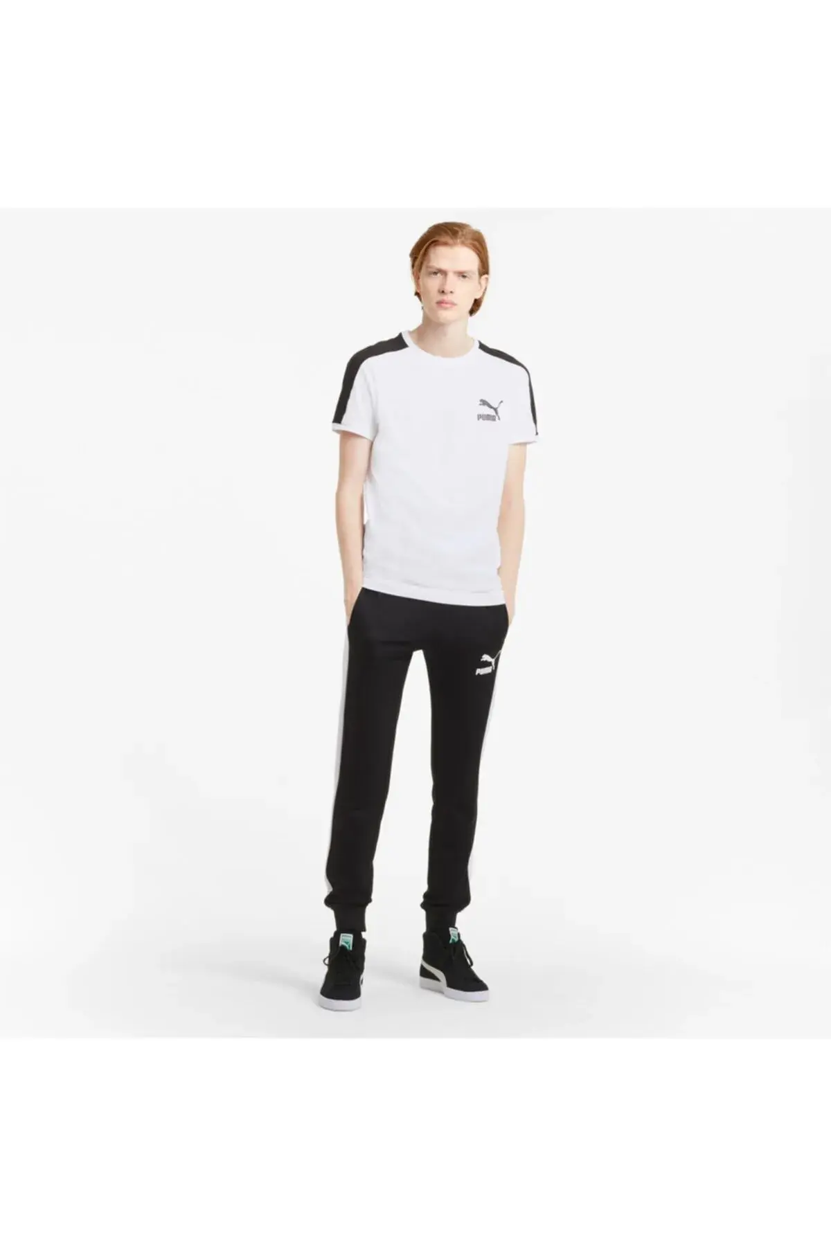 Puma Iconic T7 Tee Beyaz Erkek T-Shirt