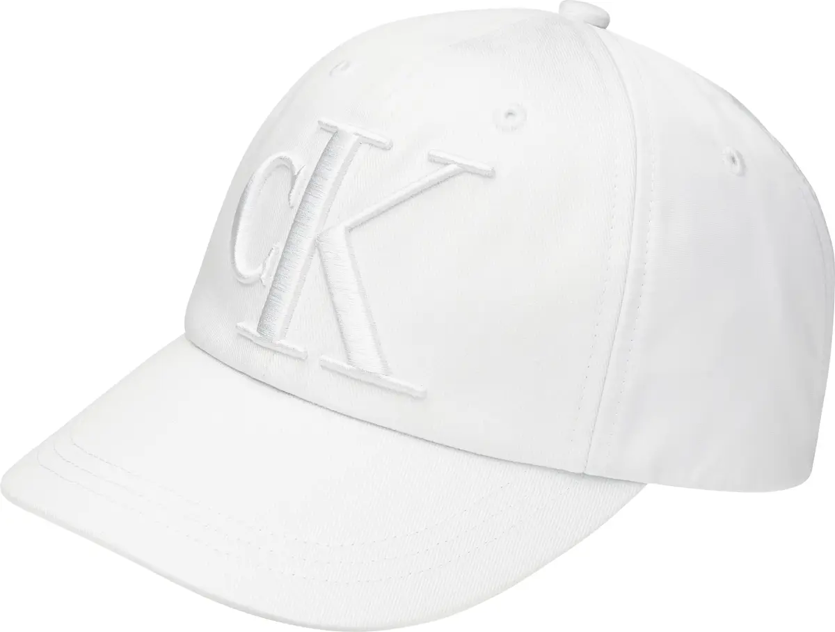 Calvin Klein MIX MEDIA BASEBALL C Erkek Beyaz Şapka