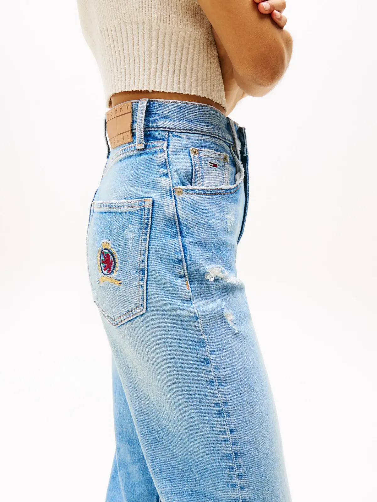 Tommy Hilfiger LAYLA HR SLIM STR BI, 1AB Mavi Kadın Jean Pantolon