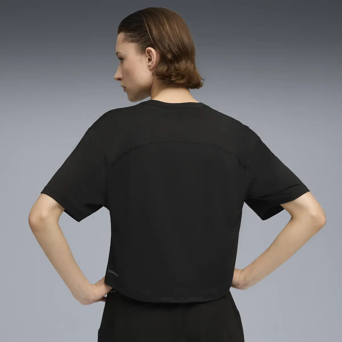 Puma W CLOUDSPUN RELAXED TEE Siyah Kadın T-Shirt