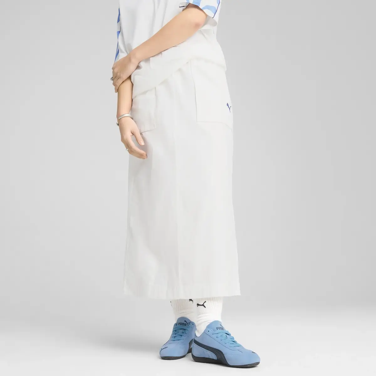 PUMA FUTURE.PUMA.ARCHIVE Skirt Beyaz Kadın Etek
