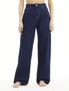 Calvin Klein HIGH RISE RELAXED Kadın Siyah Kot Pantolon