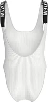 Calvin Klein SCOOP BACK ONE PIECE, YAA Beyaz Kadın Mayo