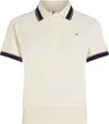 Tommy Hilfiger RWB REG POLO SS, AEF Bej Kadın T-Shirt & Polo